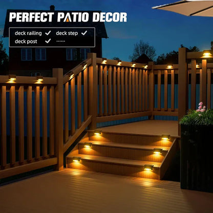 Solar Powered Waterproof Deck Lights for Outdoors
