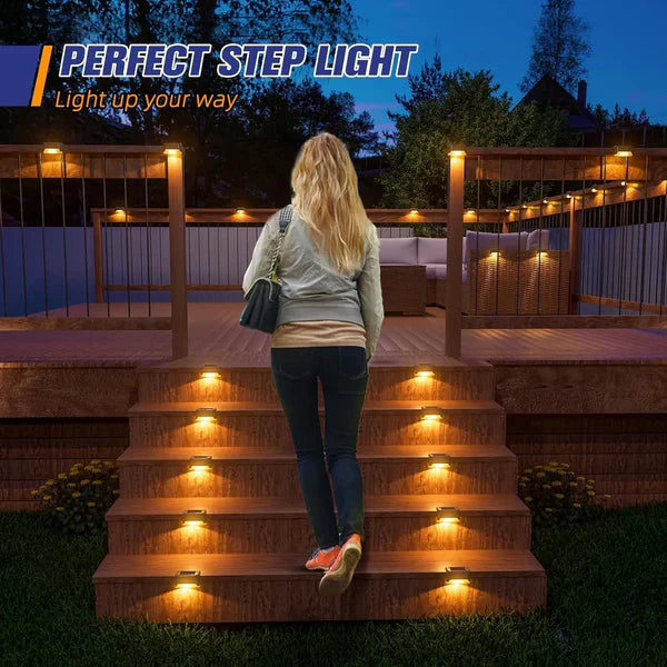 Solar Powered Waterproof Deck Lights for Outdoors