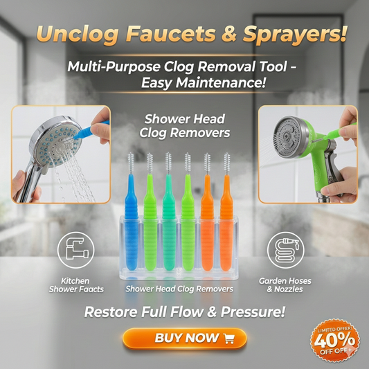 Anti-Clog Drain Brush - Quick Clean for Sink & Shower Gaps