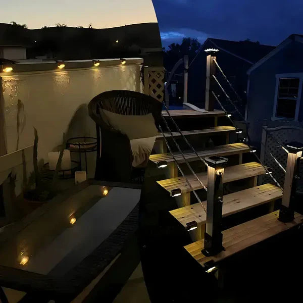 Solar Powered Waterproof Deck Lights for Outdoors
