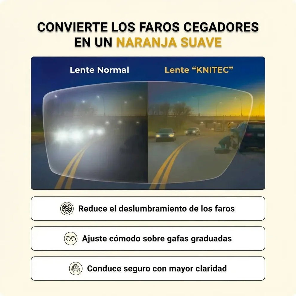 Knitec™ glasses with anti-glare technology