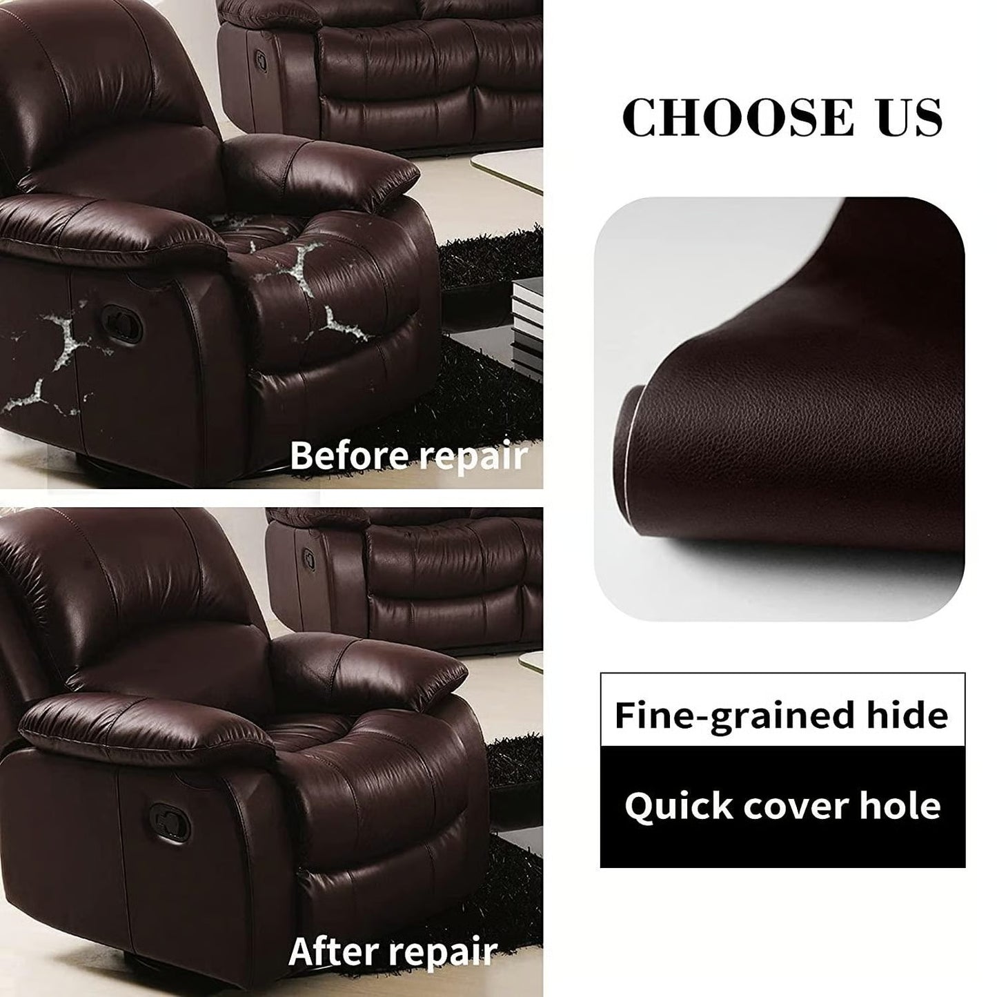 Self-Adhesive Leather Sheet Roll