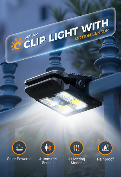 ☀️Solar Clip Light With Motion Sensor🏡