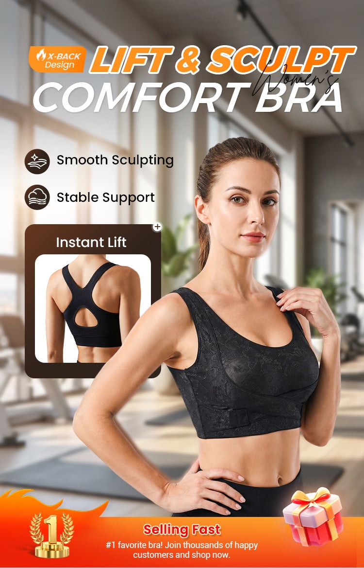 All-Day Comfort Meets Perfect Shape! Criss-Cross Lift & Sculpt Bra 50% OFF👚⚡️ |( Pack Of 3 )