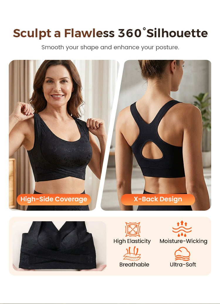 All-Day Comfort Meets Perfect Shape! Criss-Cross Lift & Sculpt Bra 50% OFF👚⚡️ |( Pack Of 3 )