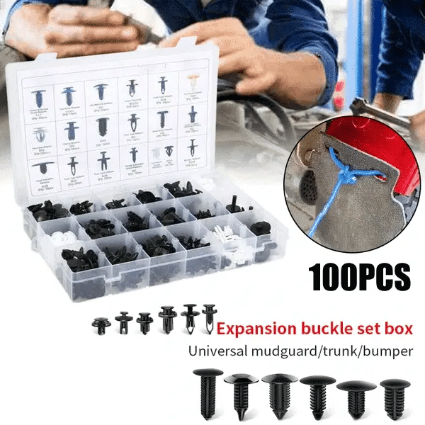 🔥 LAST DAY 49% OFF – 100-pack universal screw clamps – Suitable for car fenders, door panels, C05 C20 C32 B01 D02 A16 car parts.